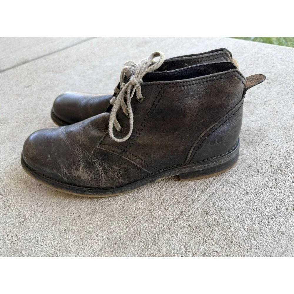 bed stu black leather boots size 10.5
